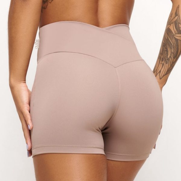 Short Nude Básico Transpassado