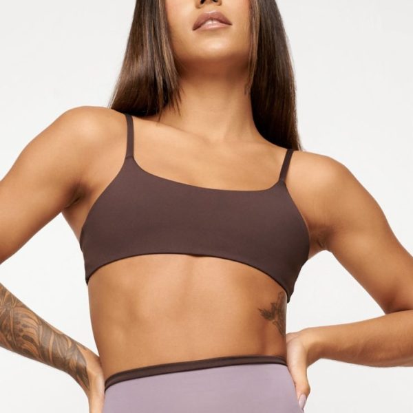 Top Marrom DuplaFace Ripple